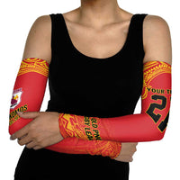 Queensland Papua New Guinea Custom Arm Sleeves All Red Pacific PNG Tribal Style - Polynesian Pride