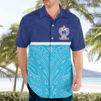 Queensland Samoa Custom Hawaiian Shirt Blue Pacific Polynesian Tribal Pattern LT9 - Polynesian Pride