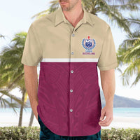 Queensland Samoa Custom Hawaiian Shirt Maroon Pacific Polynesian Tribal Pattern LT9 - Polynesian Pride