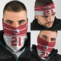 Queensland Tonga Custom Neck Gaiter QLD with Tongan Ngatu Pattern - Polynesian Pride