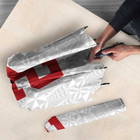 Queensland Tonga Custom Umbrella QLD with Tongan Ngatu Pattern - Polynesian Pride