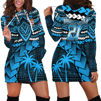 Custom Fiji Rugby Hoodie Dress Go Fijian Tapa Arty with World Cup Vibe LT9 - Polynesian Pride