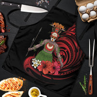 Huli Wigmen Tribe Hela Province Apron Papua New Guinea Indigenous Pattern LT9 Black - Polynesian Pride