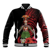 Huli Wigmen Tribe Hela Province Baseball Jacket Papua New Guinea Indigenous Pattern LT9 Unisex Black - Polynesian Pride