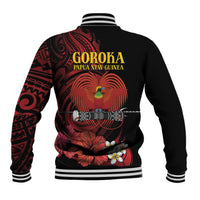 Huli Wigmen Tribe Hela Province Baseball Jacket Papua New Guinea Indigenous Pattern LT9 - Polynesian Pride