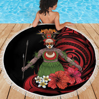 Huli Wigmen Tribe Hela Province Beach Blanket Papua New Guinea Indigenous Pattern LT9 - Polynesian Pride