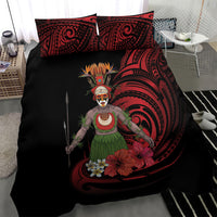 Huli Wigmen Tribe Hela Province Bedding Set Papua New Guinea Indigenous Pattern LT9 - Polynesian Pride