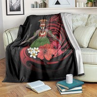 Huli Wigmen Tribe Hela Province Blanket Papua New Guinea Indigenous Pattern LT9 Black - Polynesian Pride