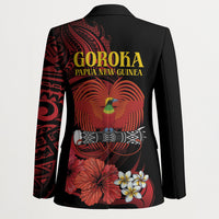 Huli Wigmen Tribe Hela Province Blazer Papua New Guinea Indigenous Pattern LT9 - Polynesian Pride