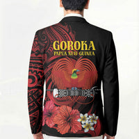 Huli Wigmen Tribe Hela Province Blazer Papua New Guinea Indigenous Pattern LT9 - Polynesian Pride