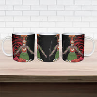 Huli Wigmen Tribe Hela Province Ceramic Mug Papua New Guinea Indigenous Pattern LT9 - Polynesian Pride