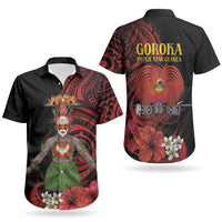 Huli Wigmen Tribe Hela Province Couples Matching Mermaid Dress and Hawaiian Shirt Papua New Guinea Indigenous Pattern LT9 - Polynesian Pride