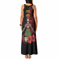 Huli Wigmen Tribe Hela Province Tank Maxi Dress Papua New Guinea Indigenous Pattern LT9 - Polynesian Pride