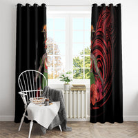 Huli Wigmen Tribe Hela Province Window Curtain Papua New Guinea Indigenous Pattern LT9 - Polynesian Pride