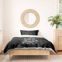 Skeleton Tribe Simbu Province Bedding Set Papua New Guinea Indigenous Pattern LT9 - Polynesian Pride
