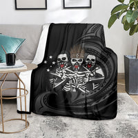 Skeleton Tribe Simbu Province Blanket Papua New Guinea Indigenous Pattern LT9 - Polynesian Pride