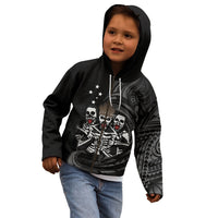 Skeleton Tribe Simbu Province Kid Hoodie Papua New Guinea Indigenous Pattern LT9 - Polynesian Pride