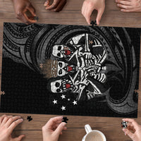 Skeleton Tribe Simbu Province Puzzle Papua New Guinea Indigenous Pattern LT9 - Polynesian Pride