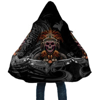 Mokomoko Tribe Eastern Highlands Province Cloak Papua New Guinea Indigenous Pattern LT9 Unisex Black - Polynesian Pride