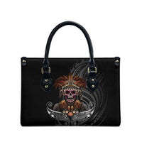 Mokomoko Tribe Eastern Highlands Province Leather Bag Papua New Guinea Indigenous Pattern LT9 - Polynesian Pride