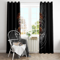 Mokomoko Tribe Eastern Highlands Province Window Curtain Papua New Guinea Indigenous Pattern LT9 - Polynesian Pride