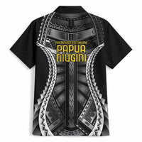 Independen Stet bilong Papua Niugini 1975 Hawaiian Shirt Black Tribal Papua New Guinea Province Flag LT9 - Polynesian Pride
