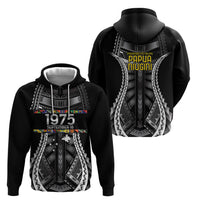 Independen Stet bilong Papua Niugini 1975 Hoodie Black Tribal Papua New Guinea Province Flag LT9 - Polynesian Pride