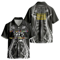 Independen Stet bilong Papua Niugini 1975 Kid Hawaiian Shirt Black Tribal Papua New Guinea Province Flag LT9 - Polynesian Pride