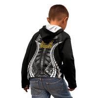 Independen Stet bilong Papua Niugini 1975 Kid Hoodie Black Tribal Papua New Guinea Province Flag LT9 - Polynesian Pride