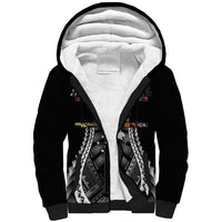 Independen Stet bilong Papua Niugini 1975 Sherpa Hoodie Black Tribal Papua New Guinea Province Flag LT9 Unisex Black - Polynesian Pride
