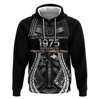 Independen Stet bilong Papua Niugini 1975 Zip Hoodie Black Tribal Papua New Guinea Province Flag LT9 Pullover Hoodie Black - Polynesian Pride