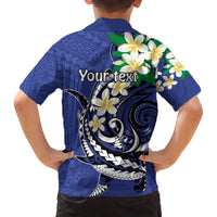 FSM Chuuk State Polynesian Shark Tattoo Personalised Family Matching Puletasi and Hawaiian Shirt