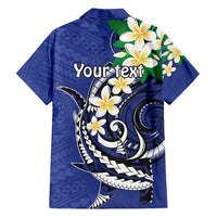 FSM Chuuk State Polynesian Shark Tattoo Personalised Family Matching Short Sleeve Bodycon Dress and Hawaiian Shirt