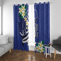 FSM Chuuk State Polynesian Shark Tattoo Personalised Window Curtain