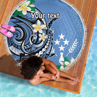 FSM Kosrae Polynesian Shark Tattoo Personalised Beach Blanket