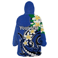 FSM Pohnpei Polynesian Shark Tattoo Personalised Wearable Blanket Hoodie