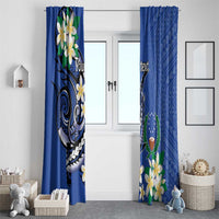 FSM Pohnpei Polynesian Shark Tattoo Personalised Window Curtain