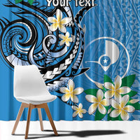 FSM Yap State Polynesian Shark Tattoo Personalised Window Curtain