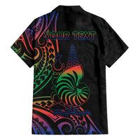 New Caledonia Polynesian Tatoo Personalised Family Matching Tank Maxi Dress and Hawaiian Shirt