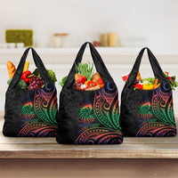 New Caledonia Polynesian Tatoo Personalised Grocery Bag