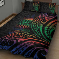 New Caledonia Polynesian Tatoo Personalised Quilt Bed Set