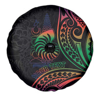 New Caledonia Polynesian Tatoo Personalised Spare Tire Cover