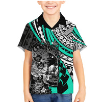 personalised-polynesia-skull-family-matching-mermaid-dress-and-hawaiian-shirt-tattoo-in-the-style-of-maori-with-marine-life-aqua