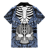 personalised-polynesia-skull-family-matching-mermaid-dress-and-hawaiian-shirt-with-boars-tusk-blue-arty-vibe
