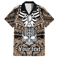 personalised-polynesia-skull-family-matching-off-shoulder-short-dress-and-hawaiian-shirt-with-boars-tusk-gold-arty-vibe