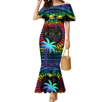 personalised-fiji-lgbt-mermaid-dress-love-is-love-tapa-pattern-rainbow-water-color