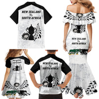 New Zealand South Africa Rugby Family Matching Mermaid Dress and Hawaiian Shirt History Commemorative World Cup Winners Unique LT9 - Polynesian Pride