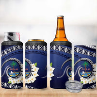 Hafai Adai Guam Guasalis 4 in 1 Can Cooler Tumbler Polynesian Tribal Pattern