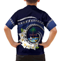 Hafai Adai Guam Guasalis Family Matching Long Sleeve Bodycon Dress and Hawaiian Shirt Polynesian Tribal Pattern LT9 - Polynesian Pride