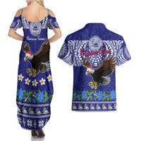 American Samoa Christmas Couples Matching Summer Maxi Dress and Hawaiian Shirt Manuia le Kerisimasi Polynesian Tribal LT9 - Polynesian Pride